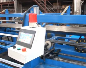 自動撥料切管線